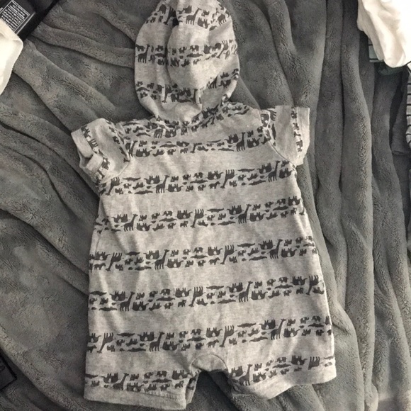 Infant Boy Hooded Bodysuit - Picture 2 of 3